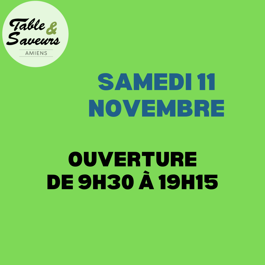 Ouverture 11 novembre 1
